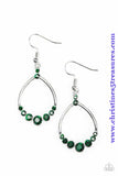 All That Glitters - Green Earrings ~ Paparazzi