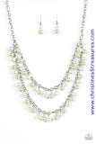 Beauty Shop Fashion - Green Necklace ~ Paparazzi