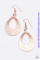 Been There Sheen That - Copper Earrings ~ Paparazzi