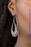 As if dipped in glitter, an airy teardrop lure is encrusted in row after row of glittery hematite rhinestones for a dramatic look. Earring attaches to a standard fishhook fitting. Sold as one pair of earrings. P5RE-SVXX-168XX