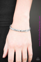 Blessed Is The One Who Trusts - Silver Cuff ~ Paparazzi Inspirational