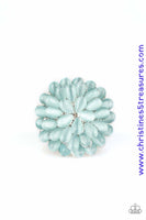 Bloomin Bloomer - Blue Ring ~ Paparazzi Rings