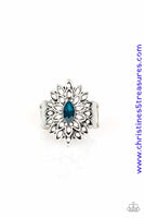 Blooming Fireworks - Blue Ring ~ Paparazzi Rings