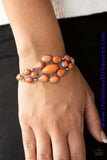Blooming Prairies - Orange Bracelet ~ Paparazzi Bracelets