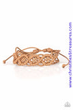 Stands of shiny brown cording weaves and braids across the wrist for a rugged, nautical inspired look. Features an adjustable sliding knot closure. Sold as one individual bracelet. P9UR-BNXX-410XX