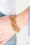 Stands of shiny brown cording weaves and braids across the wrist for a rugged, nautical inspired look. Features an adjustable sliding knot closure. Sold as one individual bracelet. P9UR-BNXX-410XX