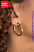 Born To Beam - Copper Earrings Paparazzi