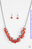 Boulevard Beauty - Red Necklace ~ Paparazzi