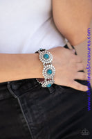 Bountiful Blossoms - Blue Bracelet ~ Paparazzi Bracelets