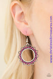 Textured silver petals flare from a pink rhinestone encrusted ring, creating a whimsical lure. Earring attaches to a standard fishhook fitting. Sold as one pair of earrings. P5WH-PKXX-134XX
