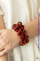 Caribbean Canopy - Red Bracelet ~ Paparazzi Bracelets