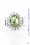 Castle Chic - Green Ring ~ Paparazzi Rings