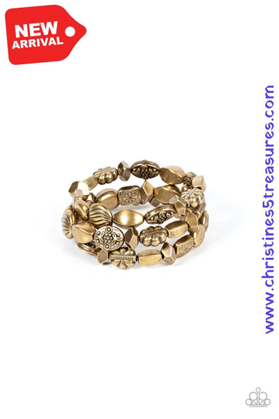 Charmingly Cottagecore - Brass Bracelet ~ Paparazzi Bracelets
