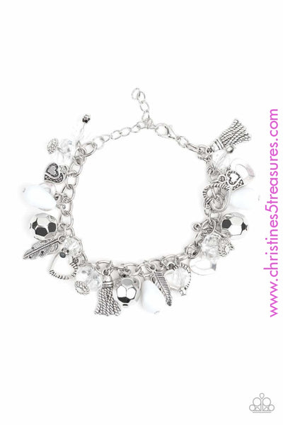 Charmingly Romantic - White Bracelet ~ Paparazzi Bracelets