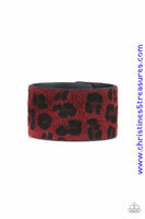 Cheetah Cabana - Red Bracelet ~ Paparazzi Bracelets