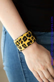 Cheetah Cabana - Yellow Bracelet ~ Paparazzi Bracelets