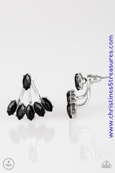 Chicly Carnivalesque - Black Earrings ~ Paparazzi