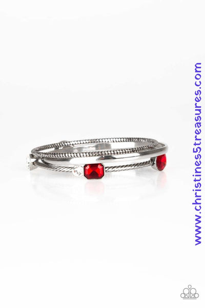 City Slicker Sleek - Red Bracelets ~ Paparazzi