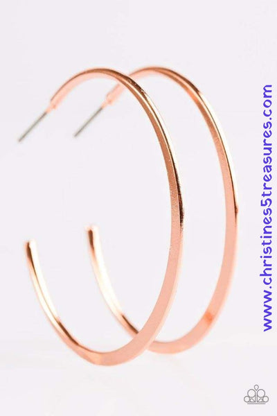 Classically Casual - Copper Earrings ~ Paparazzi