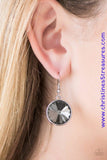 Classy And Glassy - Silver ~ Paparazzi Earrings
