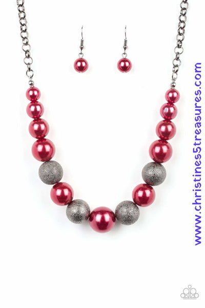 Color Me Ceo - Red Necklace ~ Paparazzi