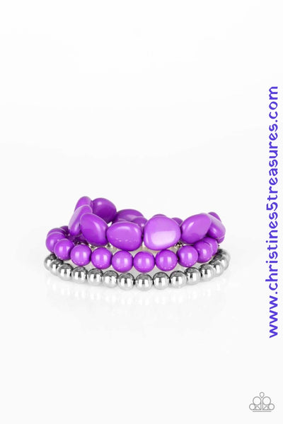 Color Venture - Purple Bracelets ~ Paparazzi