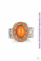 Colorfully Rustic - Orange Ring ~ Paparazzi Rings
