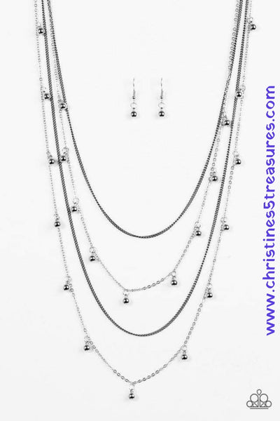 Come Out And Slay - Silver Necklace ~ Paparazzi