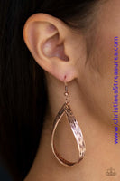 Come Reign Or Shine - Copper Earrings ~ Paparazzi