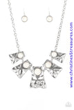 Cougar - White Necklace ~ Paparazzi