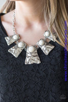 Cougar - White Necklace ~ Paparazzi