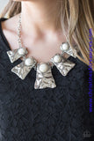 Cougar - White Necklace ~ Paparazzi
