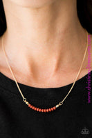 Country Roads - Orange Necklace ~ Paparazzi