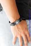 Courageously Captain - Black Urban Bracelet ~ Paparazzi Bracelets