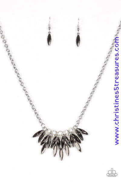 Crown Couture - Silver Necklace ~ Paparazzi