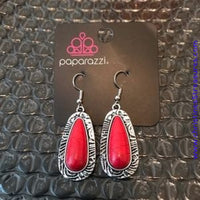 Cruzin Colorado - Red Earrings ~ Paparazzi