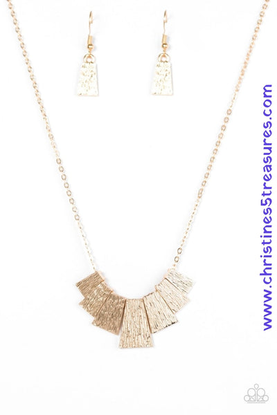 Cry Wolf - Gold Necklace ~ Paparazzi