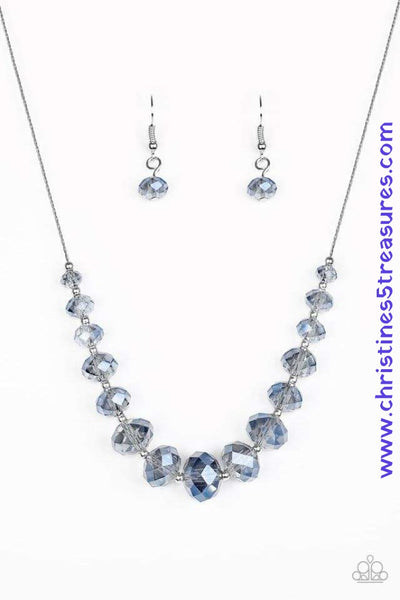 Crystal Carriages - Blue Necklace ~ Paparazzi