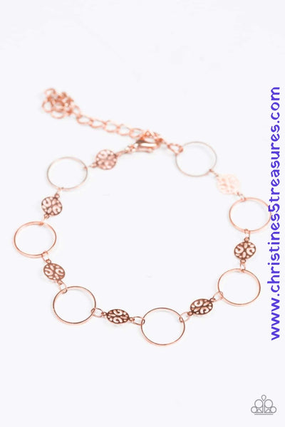 Dainty Delicacy - Copper Bracelet ~ Paparazzi Bracelets
