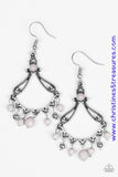 Dazzling Date Night - Silver Earrings ~ Paparazzi