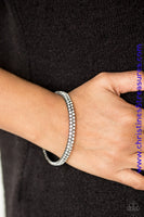 Decked Out In Diamonds - Black Bracelet ~ Paparazzi Bracelets