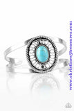 Deep In The Tumbleweeds - Blue Cuff Bracelet ~ Paparazzi