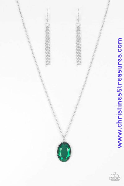Definitely Duchess - Green Necklace ~ Paparazzi