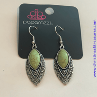 Desert Garden - Green Earrings ~ Paparazzi