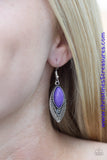 Desert Garden - Purple Earrings ~ Paparazzi