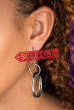 Glistening gunmetal hoops swing from the bottom of a smaller hoop, creating a dizzying lure. Earring attaches to a standard fishhook fitting. Sold as one pair of earrings.   P5RE-BKXX-184XX