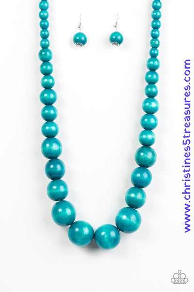 Effortlessly Everglades - Blue Necklace ~ Paparazzi