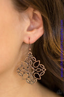 Elaborate Scheme - Copper Earrings ~ Paparazzi