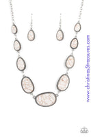 Elemental Eden - White Necklace ~ Paparazzi