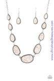 Elemental Eden - White Necklace ~ Paparazzi